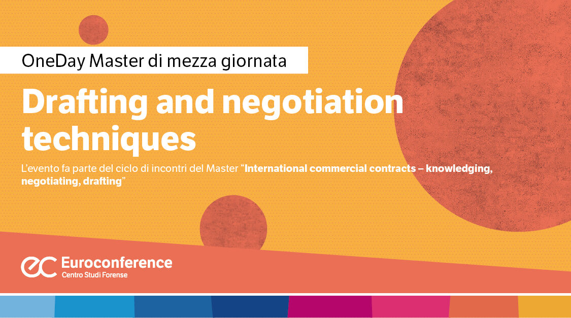Immagine Drafting and negotiation techniques | Euroconference
